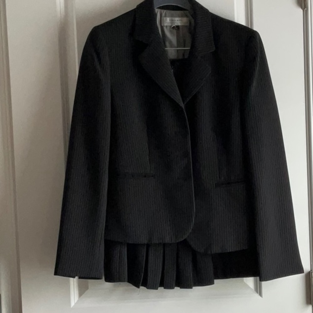 Tahari Black Tailored Suit